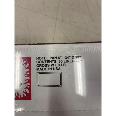 PanSaver Hotel Clear Pan Liners for Easy Clean Up - Disposable Buffet Pan Liners