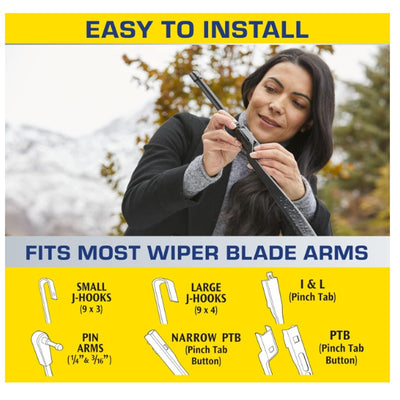 Rain-X 5079280-2 Latitude 2-In-1 Water Repellent Wiper Blades, 24" Pack of 1