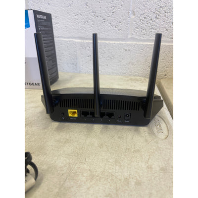 NETGEAR - AX1800 Wi-Fi 6 Router with Ethernet cable, Power adapter - Black