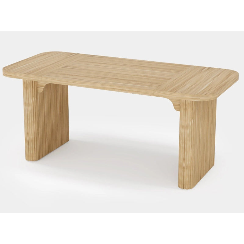 Tribesigns 62.2" Wood Executive Desk Simple Rectangular Computer Table TAN
