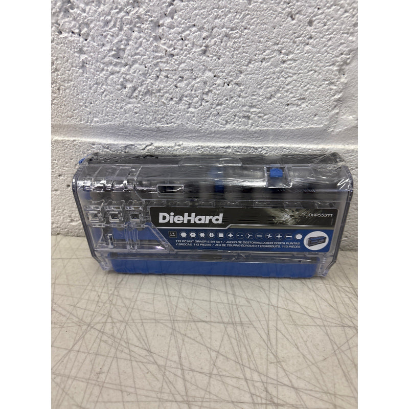 DieHard 1/4" Drive Nut Driver & Bits Set w Case, 113 Piece, Hand Tools DHP55311