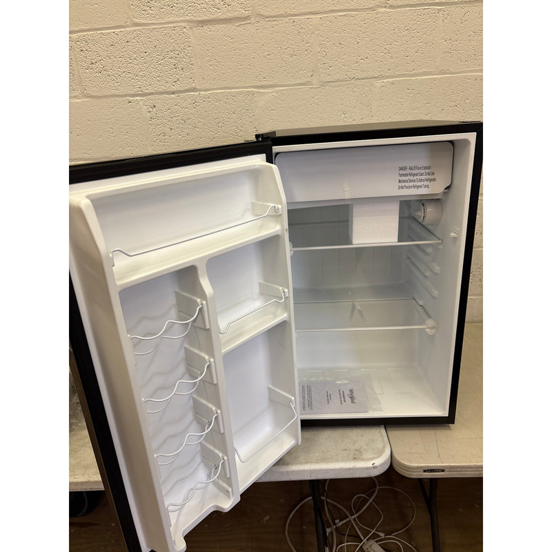 Whirlpool 4.3 cu ft Mini Refrigerator Stainless Steel 2 Shelves & Freezer 120V