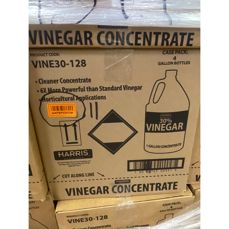 4-Gal Harris 30% Vinegar, Extra Strength w Funnel, 1 Gal/ Bottle, MANY AVAILABLE