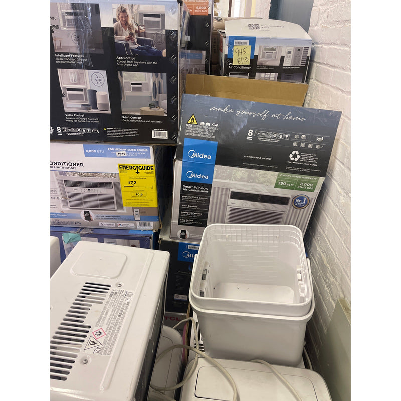 LOT-OF-25 FOR PARTS A/C Units, Window & Stand up, 5,000 to 12,000 BTU - White