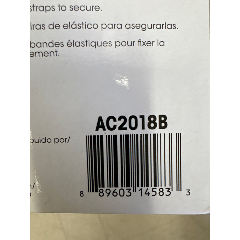 2-Pack AutoCraft Car/SUV Seat Cover Universal Bucket Seat Breathable- Black/Gray