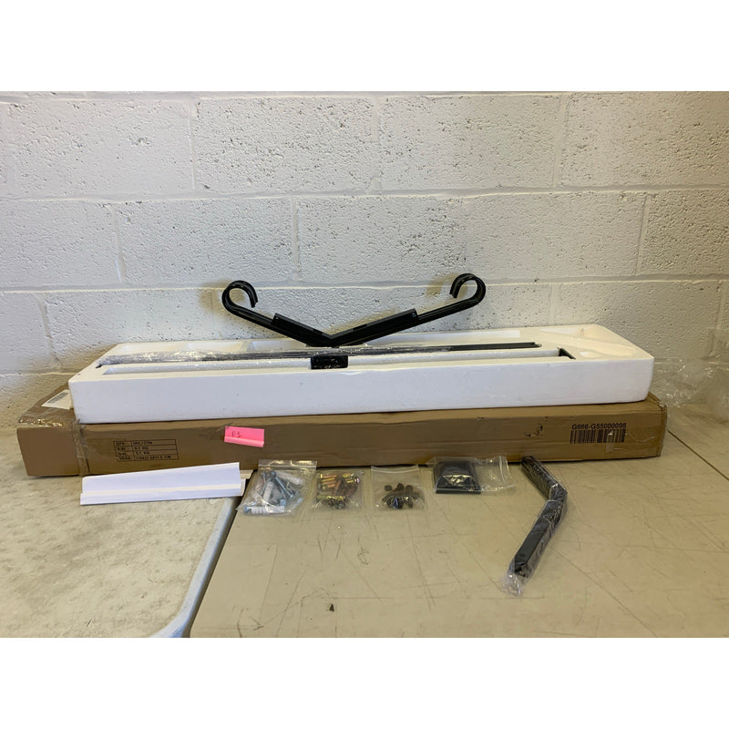 Transitional Handrail Stair Railing Fits 1-Step Iron Rail Kit - Black