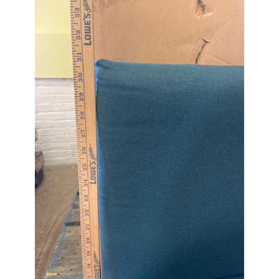 31 x 23 x 27 Inch Green Cushioned Modern Chairs with Black Metal Legs