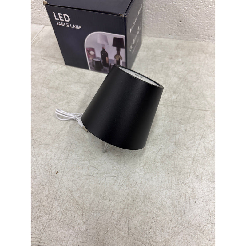 LED Wine Bottle Lamp 3-Color Wireless Bottle Table Touch Control - Black