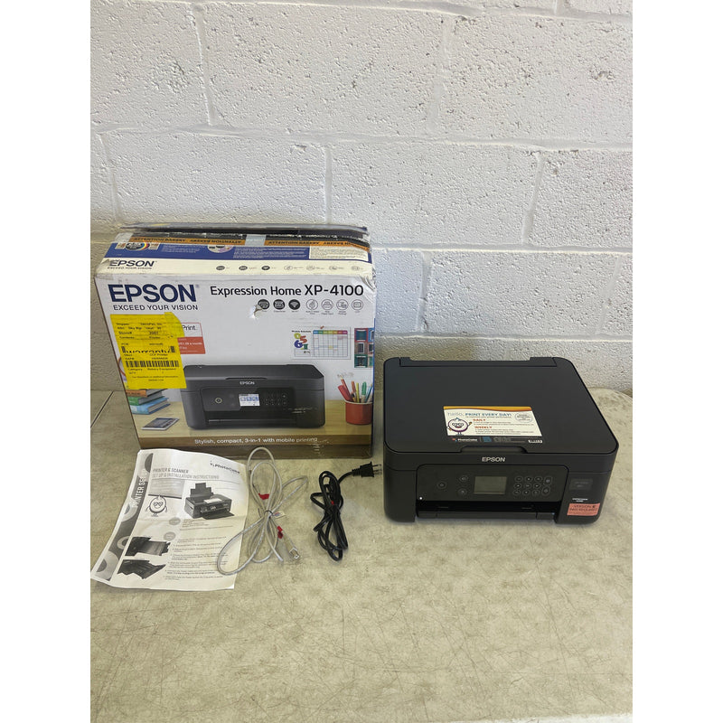 Epson Expression Home Wireless Color Printer with Scanner and Copier XP-4100
