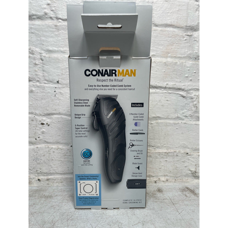 ConairMAN Number Cut, Cord/Cordless Men’s Hair Clippers and Trimmers Set HC355W