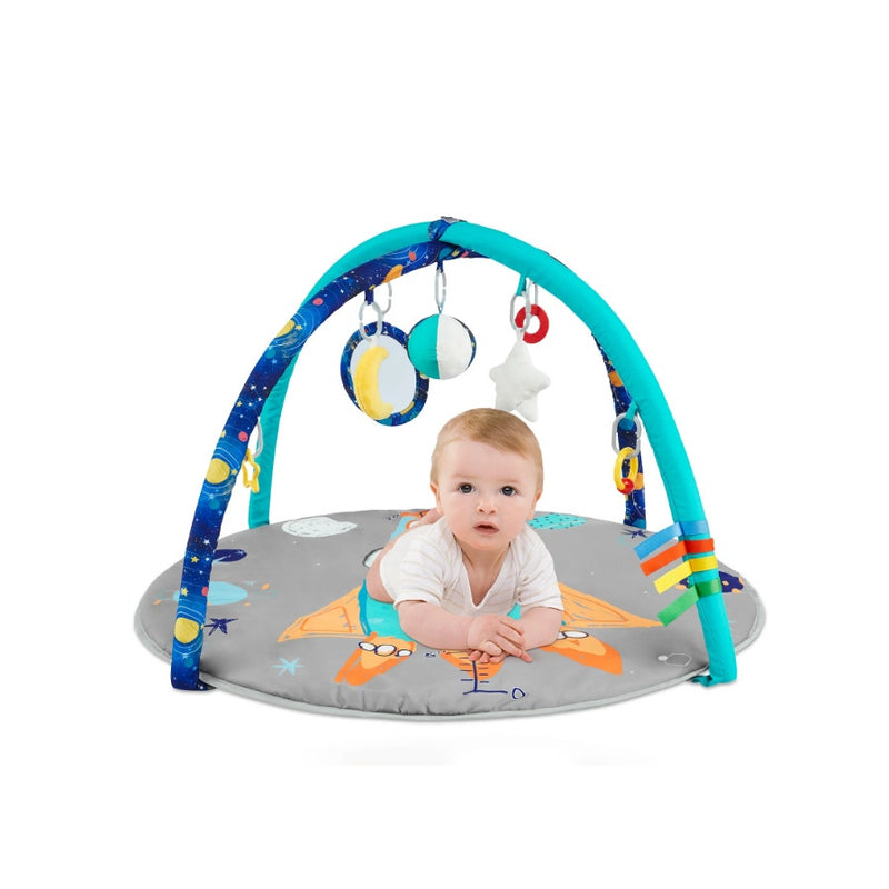 SYNPOS Baby Play Gym, Baby Play Mat w 10 Toys, Baby Gym and Playmats for Baby