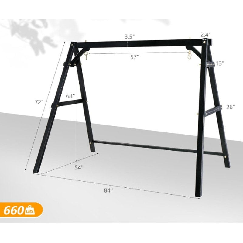 VINGLI Heavy Duty 660LBS Wooden Swing Frame Bottom Connection Board, NO HARDWARE