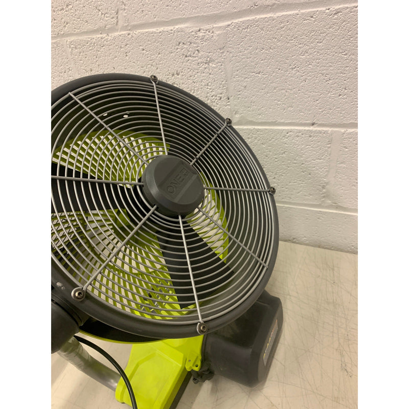 RYOBI ONE+  Misting Air Cannon Fan 18V Cordless Hybrid WHISPER, SEE DETAILS