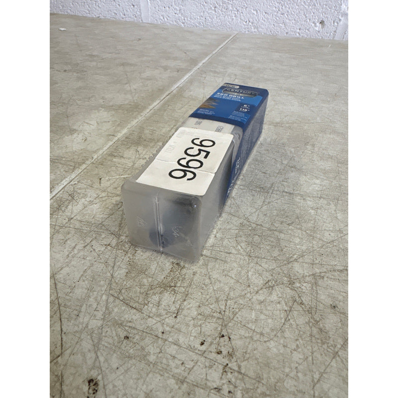 Century Drill & Tool 11/16" Black Oxide S and D Drill Bit, 1/2" Reduced Shank