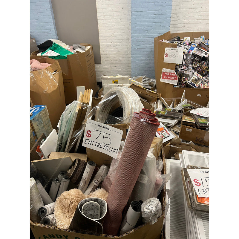 Pallets of Clothes, Shoes, Rugs, Blankets, Pet, Electronics Accessories, Baby, & Home Improvement