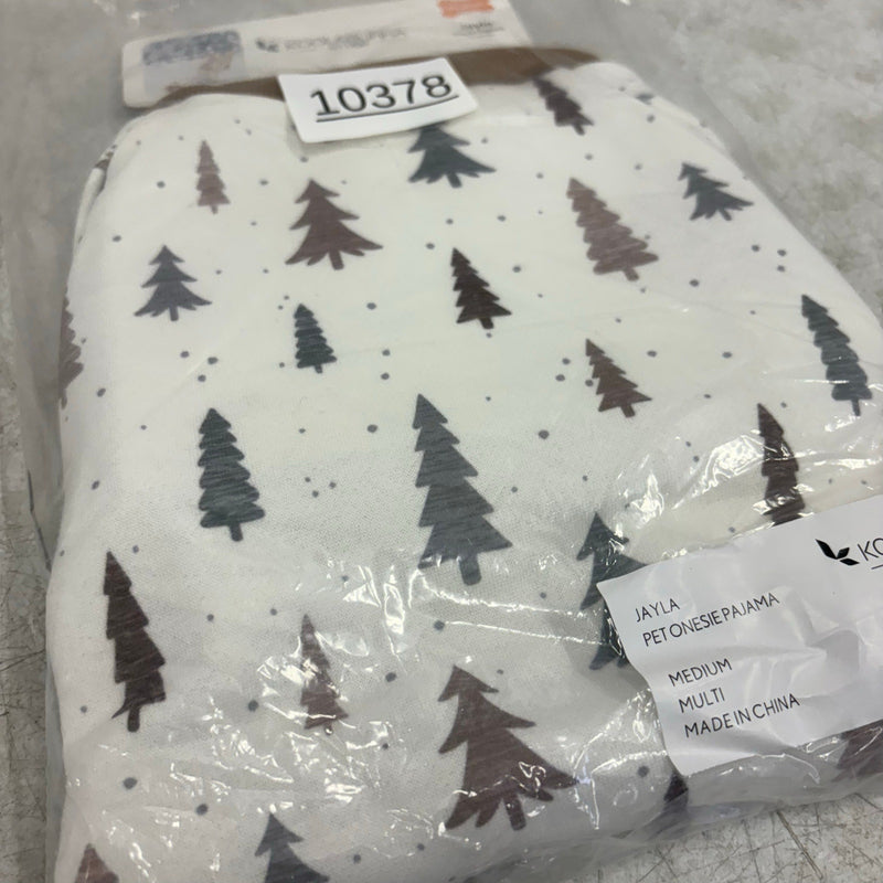 Koolaburra UGG Pet Jayla Pajama Shirt for Dog 15-16" Collar, Tree Design, Medium