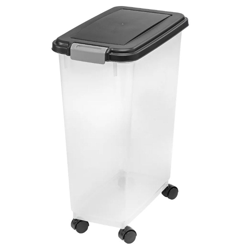 IRIS Airtight Pet Food Storage Containers 47 Qt - 37.5 lbs with Lid & Wheels