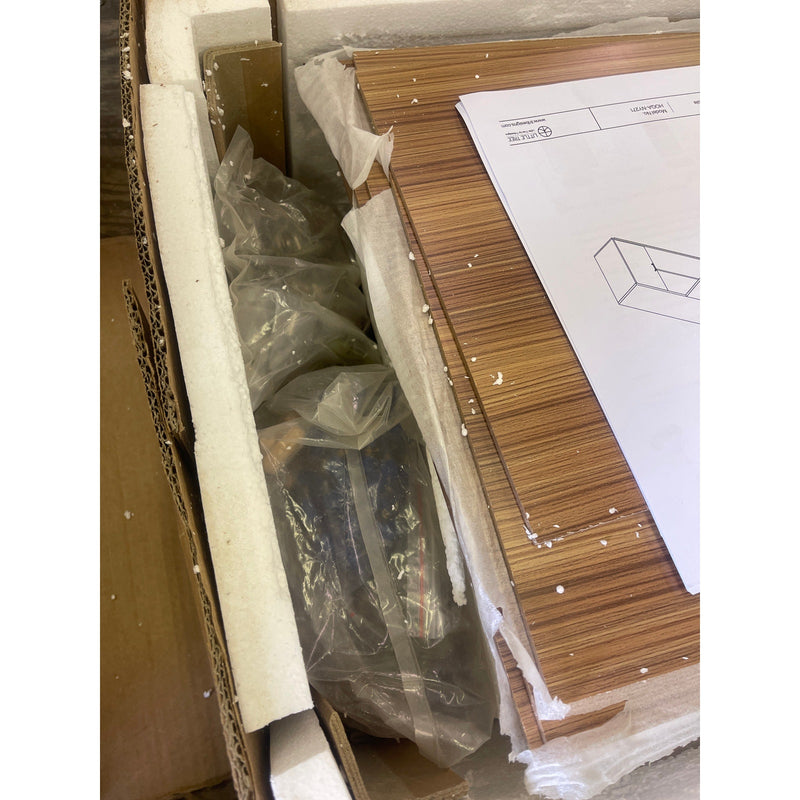 Escritorio ejecutivo Tribesigns de 85.8" en forma de L, escritorio para computadora con cajones para archivar