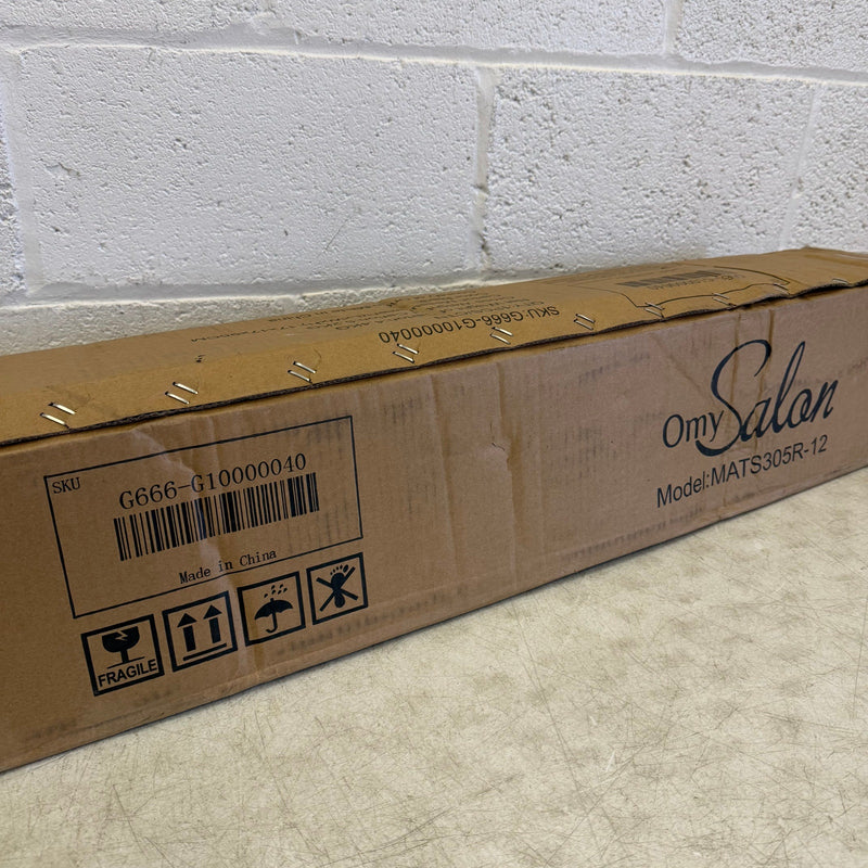 (2 pack) OmySalon Semi-Circle Salon Floor Mats (3&