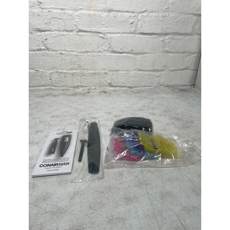 ConairMAN Comb Number Cut Haircut Kit, Blue, 6 Comb Sizes, Blade Guard, HC315N