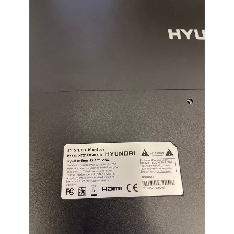 HYUNDAI  21.5" Monitor FHD 1920 x 1080 75 Hz Monitors LED Flat Panel 16:9 Ratio
