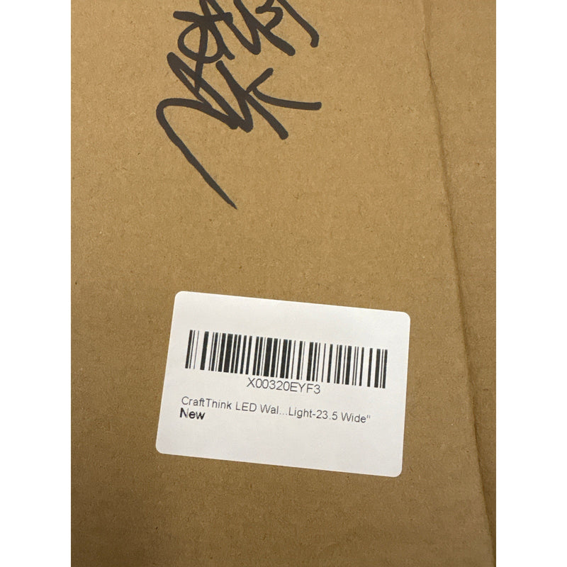 Flush Mount LED Wall Sconce 23.5" CraftThink Gold Bar, Wall Lights, Modern