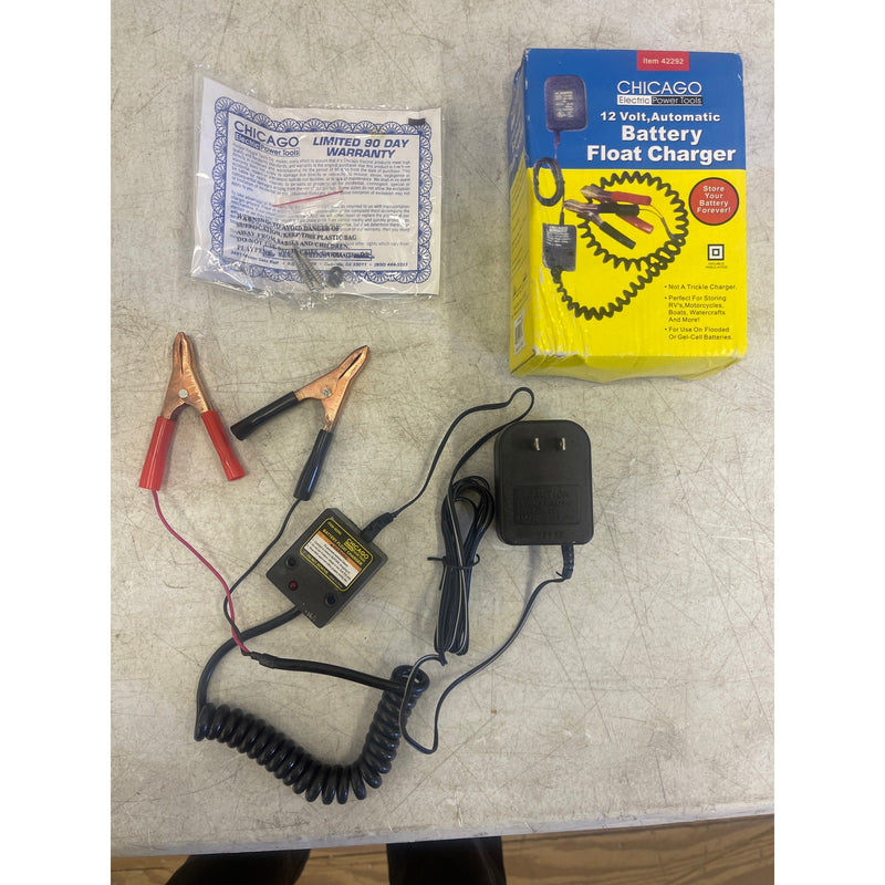 CHICAGO 12 V AUTOMATIC BATTERY FLOAT CHARGER For Flooded or Gel-Cell Batteries
