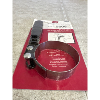 Lisle Small Filter Wrench, Swivel Grip Handle with 1" Steel Band- 53700