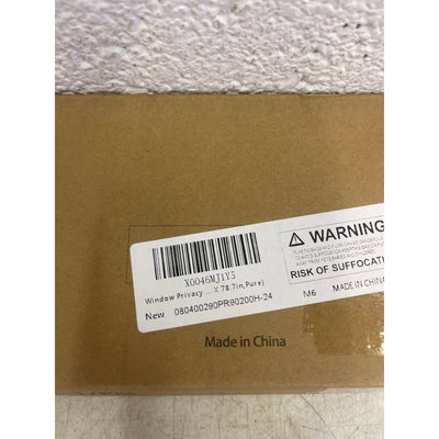 Window Privacy Film Frosted Glass Static Clings, 35.4 x 78.7 Inch Pure