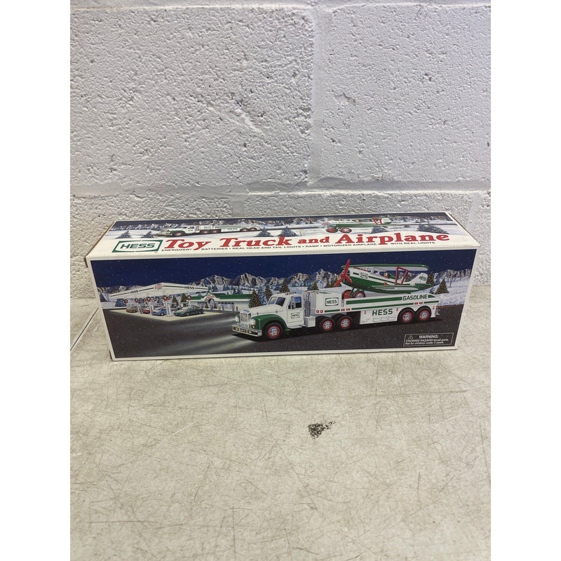 Hess 2002 18 Wheeler Truck and Airplane Toy - New - Original Box - Collectable