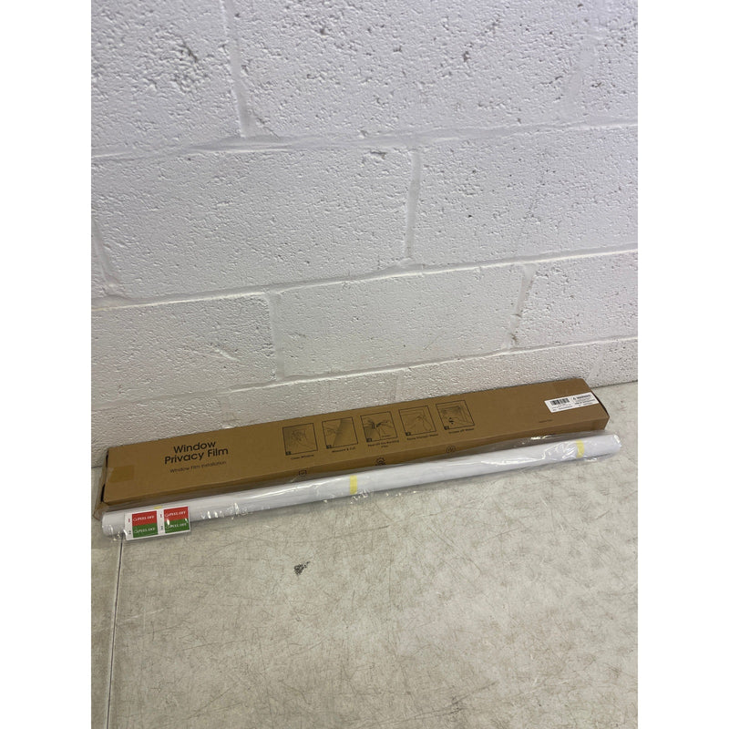 Window Privacy Film Frosted Glass Static Clings, 35.4 x 78.7 Inch White Mesh