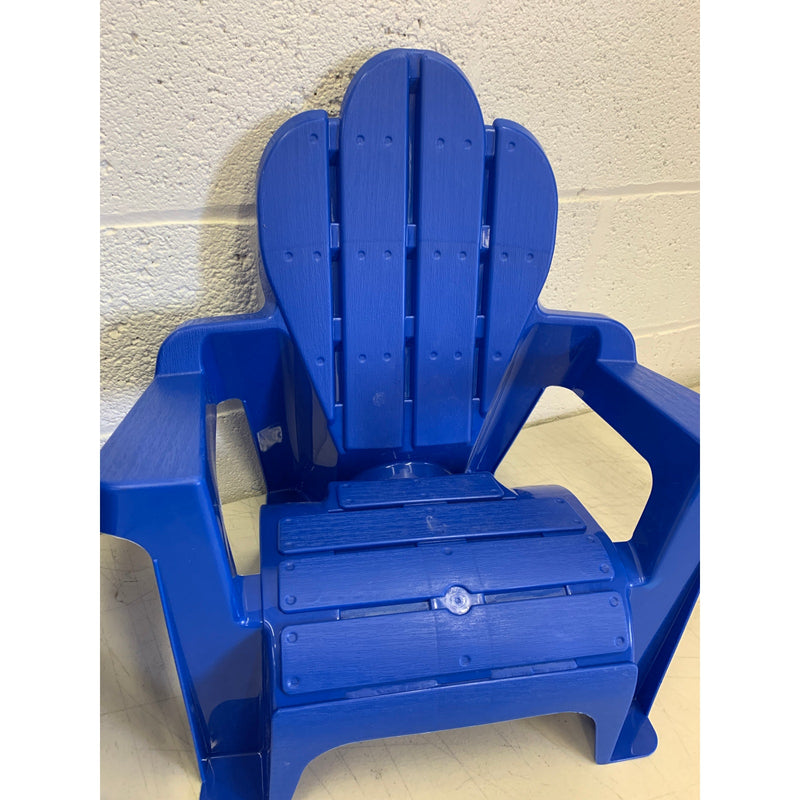 American Plastic Toys Chairs 4-Pack  Dark Blue  Adirondack Outdoor kid furniture