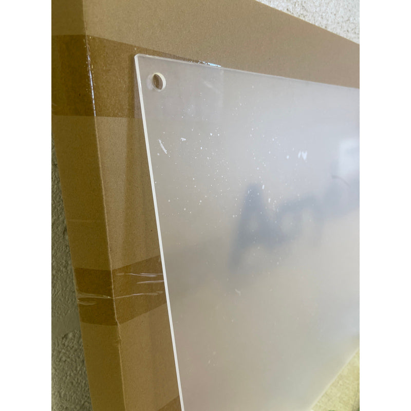 Guardmate Blank Acrylic Dry-Erase Board 24"x16" Clear, Wall-Mount with Markers