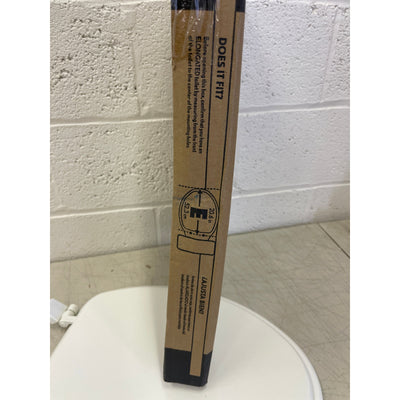 SET-OF-2 Elongated Enameled Wood Closed Front Toilet Seat in White