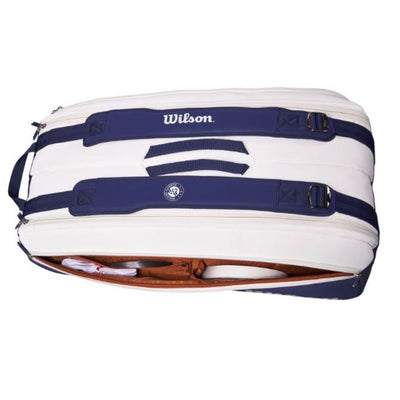 Wilson Roland Garros Super Tour 9 Racket Capacity Bag - Navy Blue / White