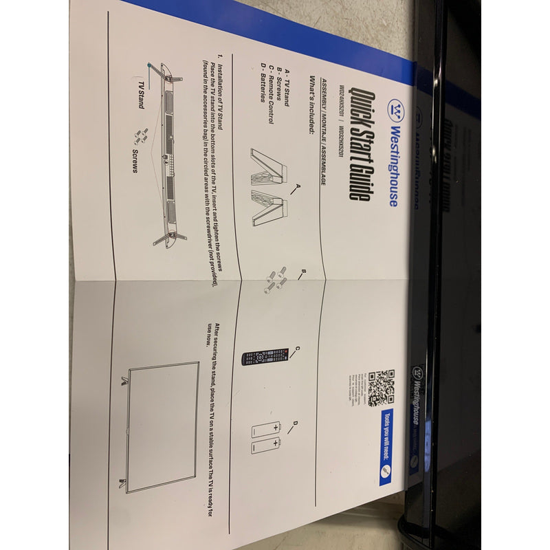 Westinghouse 32 Inch TV with DVD Player Built in, 720p HD LED, SEE DETAILS