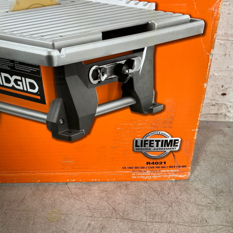 RIDGID 6.5-Amp 7 in. Blade Corded Table Top Wet Tile Saw, SAW ONLY