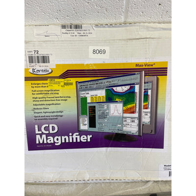 Kantek MaxView LCD Monitor Magnifier Fits Widescreen 21.5" & 22" Monitor MAG22WL