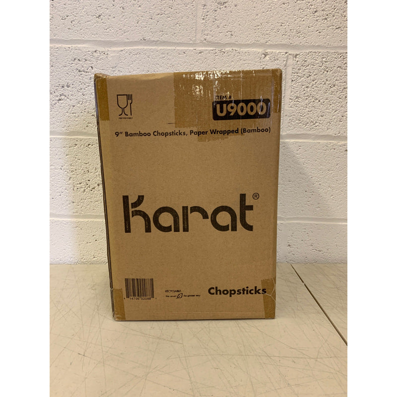 NEW1000 Pairs Karat Bamboo Chopsticks  9” Paper Wrapped, U9000 MANY AVAILABLE