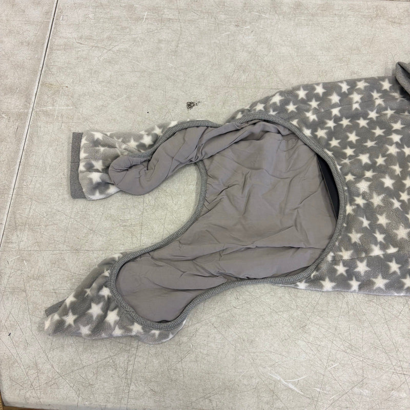 UGG Avery Xtra Large Glacier Gray Stars Hooded Soft Dog Pajama - 17-19" Collar
