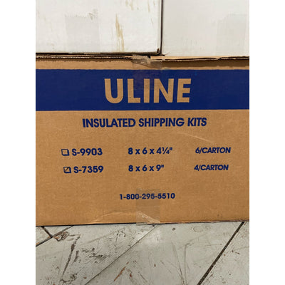 Uline Insulated Foam Shipping Kit, 8 x 6 x 9", S-7359, 11 Units, SEE DETAILS