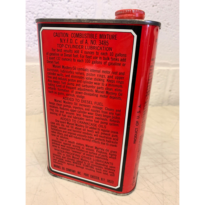 5-PACK Vintage Marvel Mystery Oil Can Top Cylinder Lubrication Additive 32oz