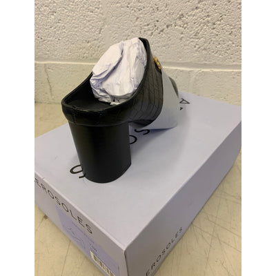 Aerosoles Shoes Mason Mule Women's Pump Black Faux Leather Size 7.5 Wide