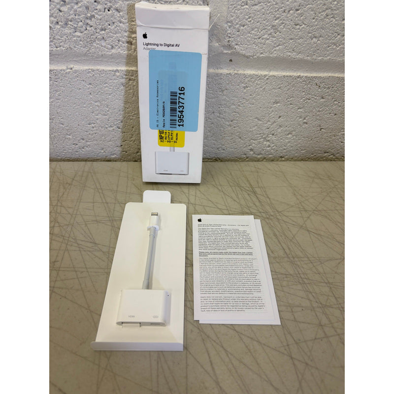 Apple - Lightning Digital A/V Adapter - White