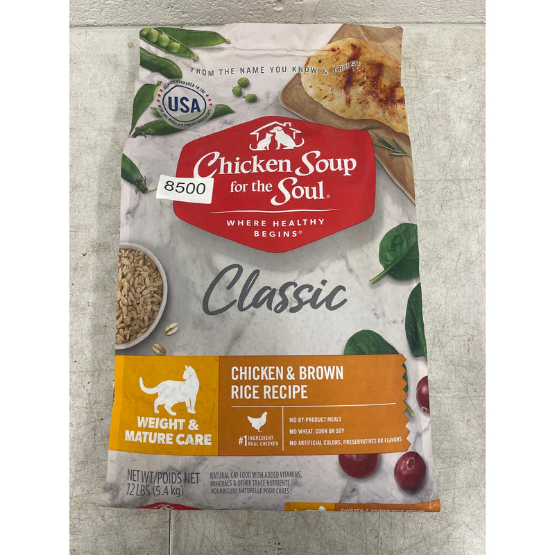 Cat Food Chicken & Rice 12lb Chicken Soup for The Soul Classic Dry Weight&Mature
