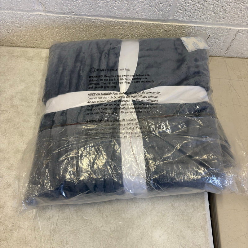 UGG Throw Blanket 50 x 70 Inches Plush Fleece Throw, Oversized,  Denim Blue