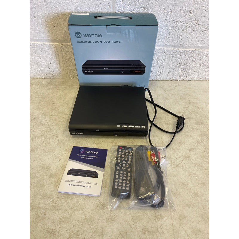 WONNIE HD DVD Player for TV, CD Players for Home with Remote Control, Black