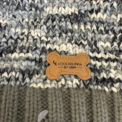 Koolaburra by UGG Pet Aurora Knitted Sweater Dog - 20-21" Collar, Gray - XL
