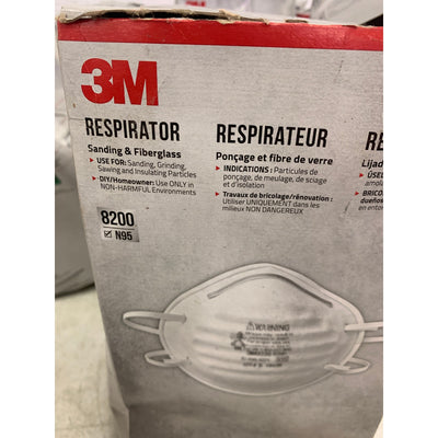 7-BOXES-OF-40CT 3M N95 Non Valved N95 Sanding and Fiberglass Respirator Masks