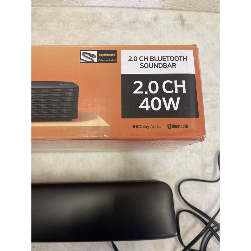 LG 2.0 ch. Soundbar with Bluetooth Streaming, Dolby Audio 40W - SKM1 Black